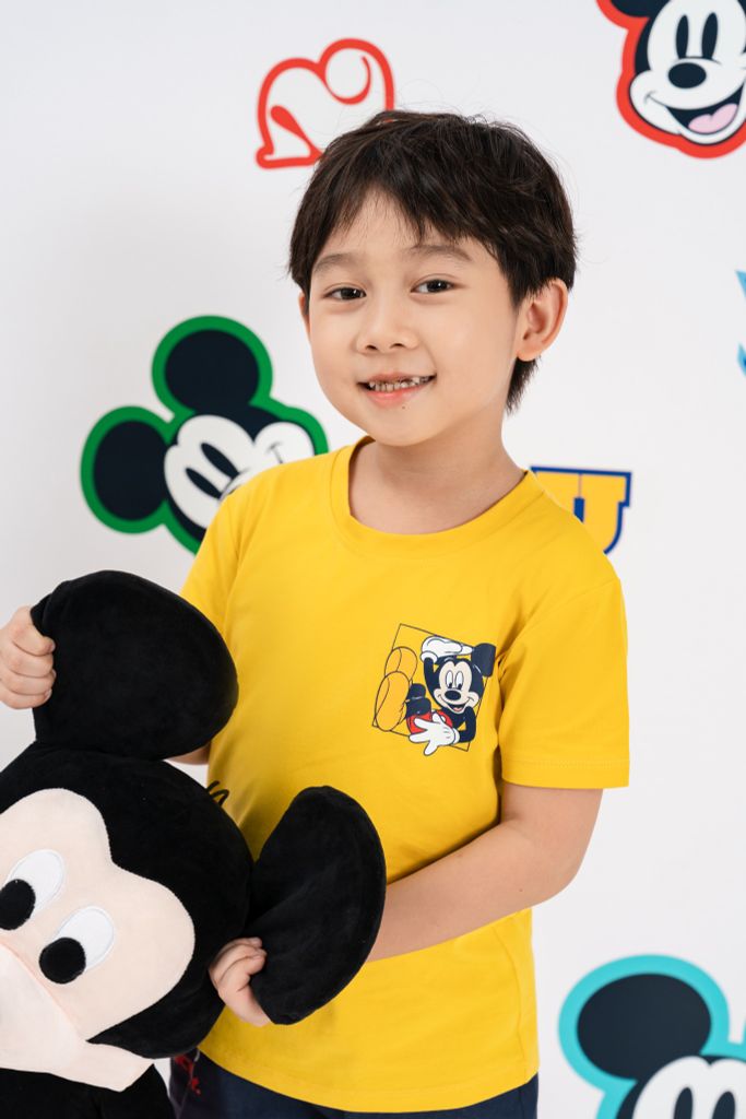 Áo thun ngắn tay bé trai Mickey Rabity 5719