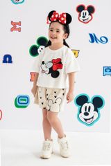 Áo thun ngắn tay bé gái Minnie Rabity 5716