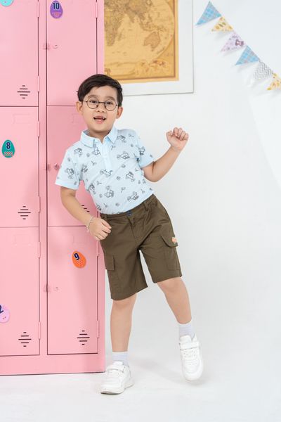 Quần short kaki bé trai Rabity 93416