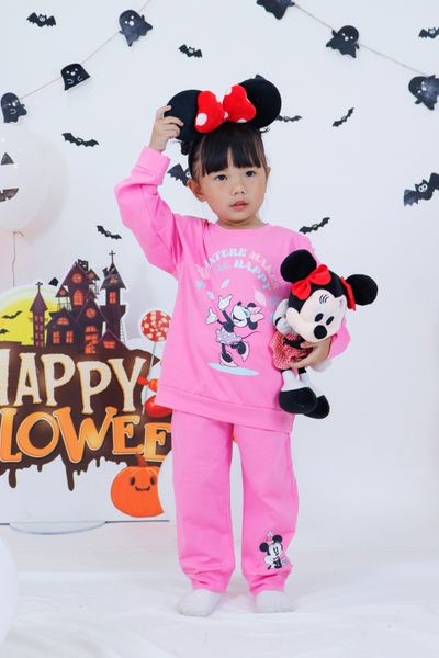 Bộ thun dài tay bé gái Minnie Rabity 5766