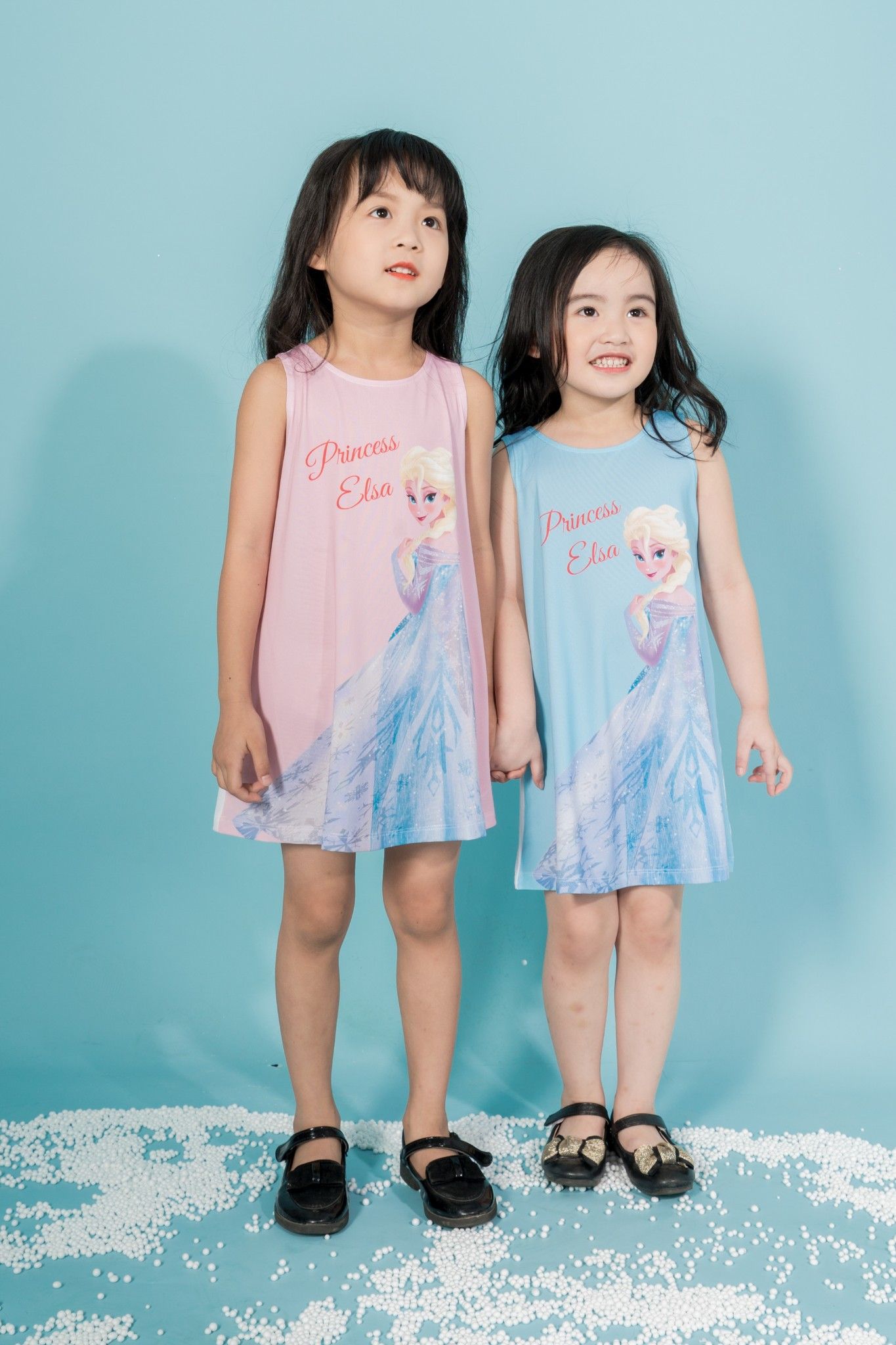 Đầm Elsa thun sát nách bé gái Rabity 5049
