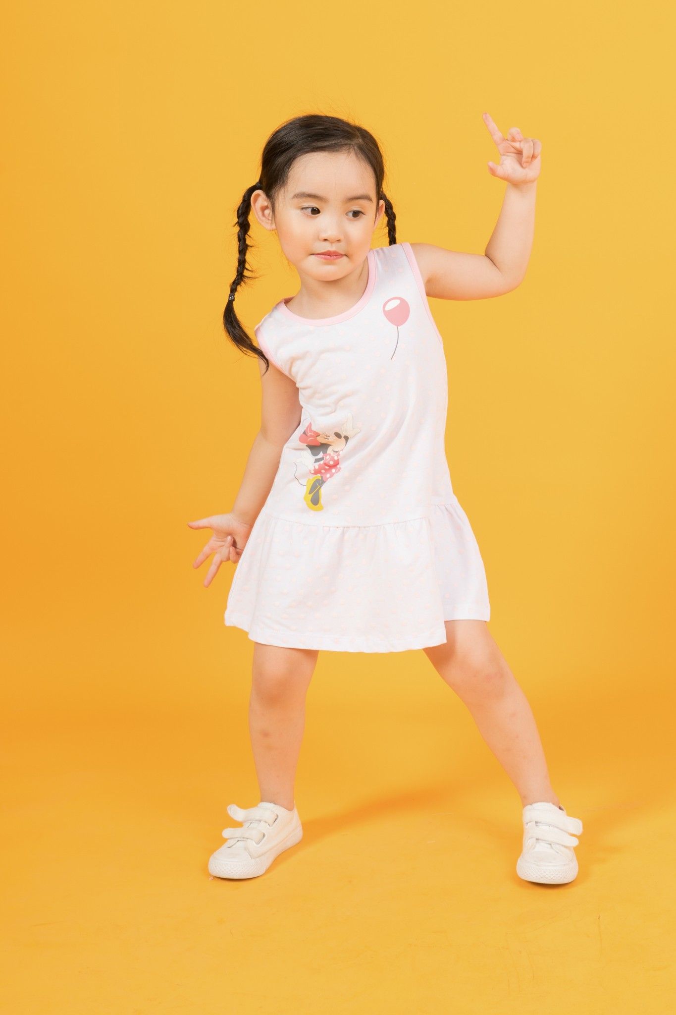 Đầm Minnie sát nách bé gái Rabity 5149