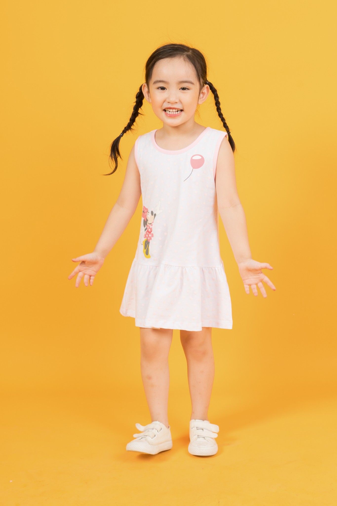 Đầm Minnie sát nách bé gái Rabity 5149