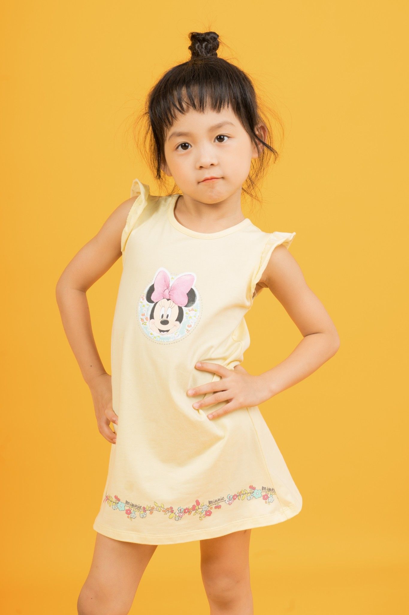 Đầm sát nách bé gái Rabity 5143