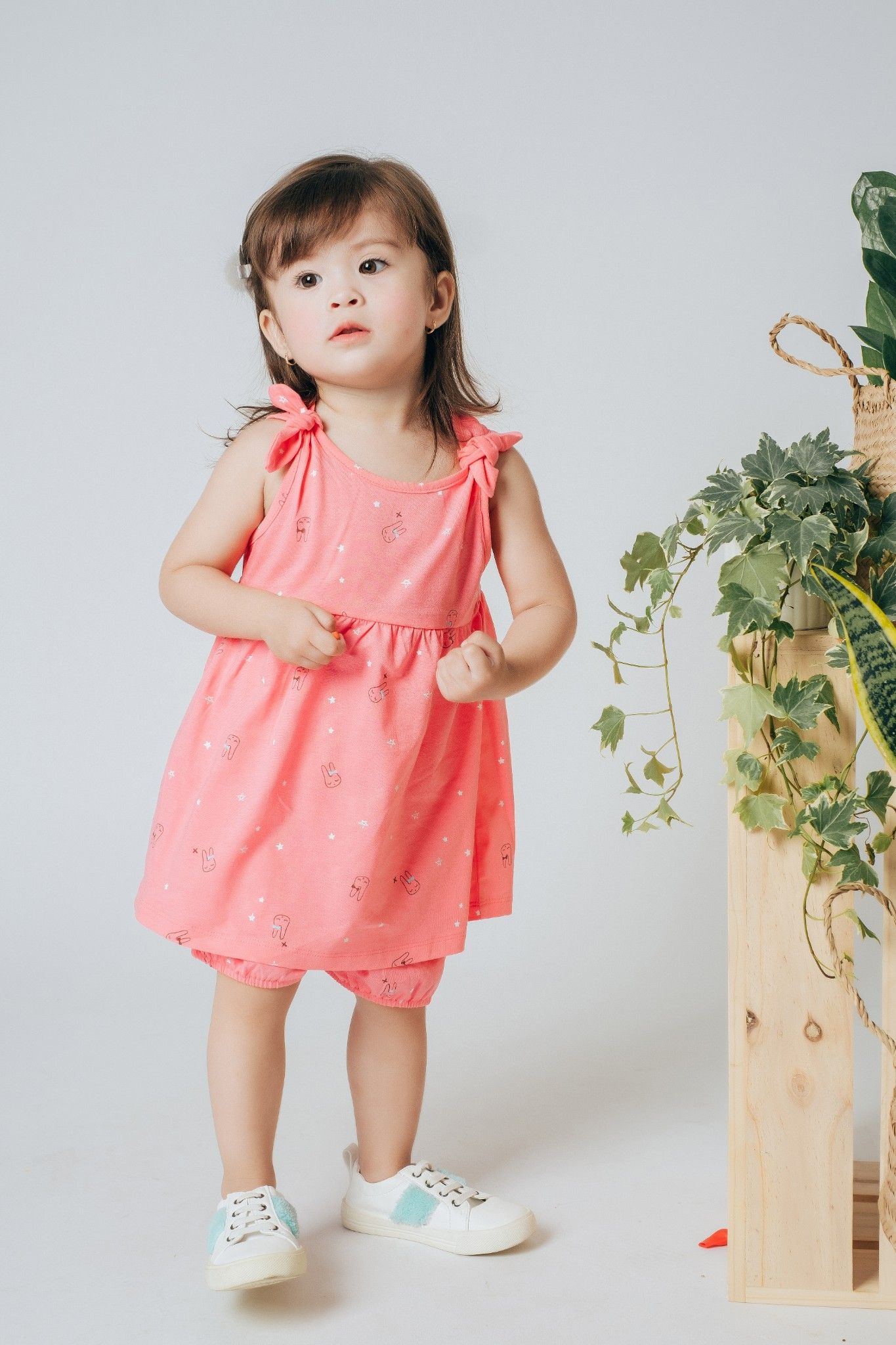 Bộ thun bé gái Rabity 0027