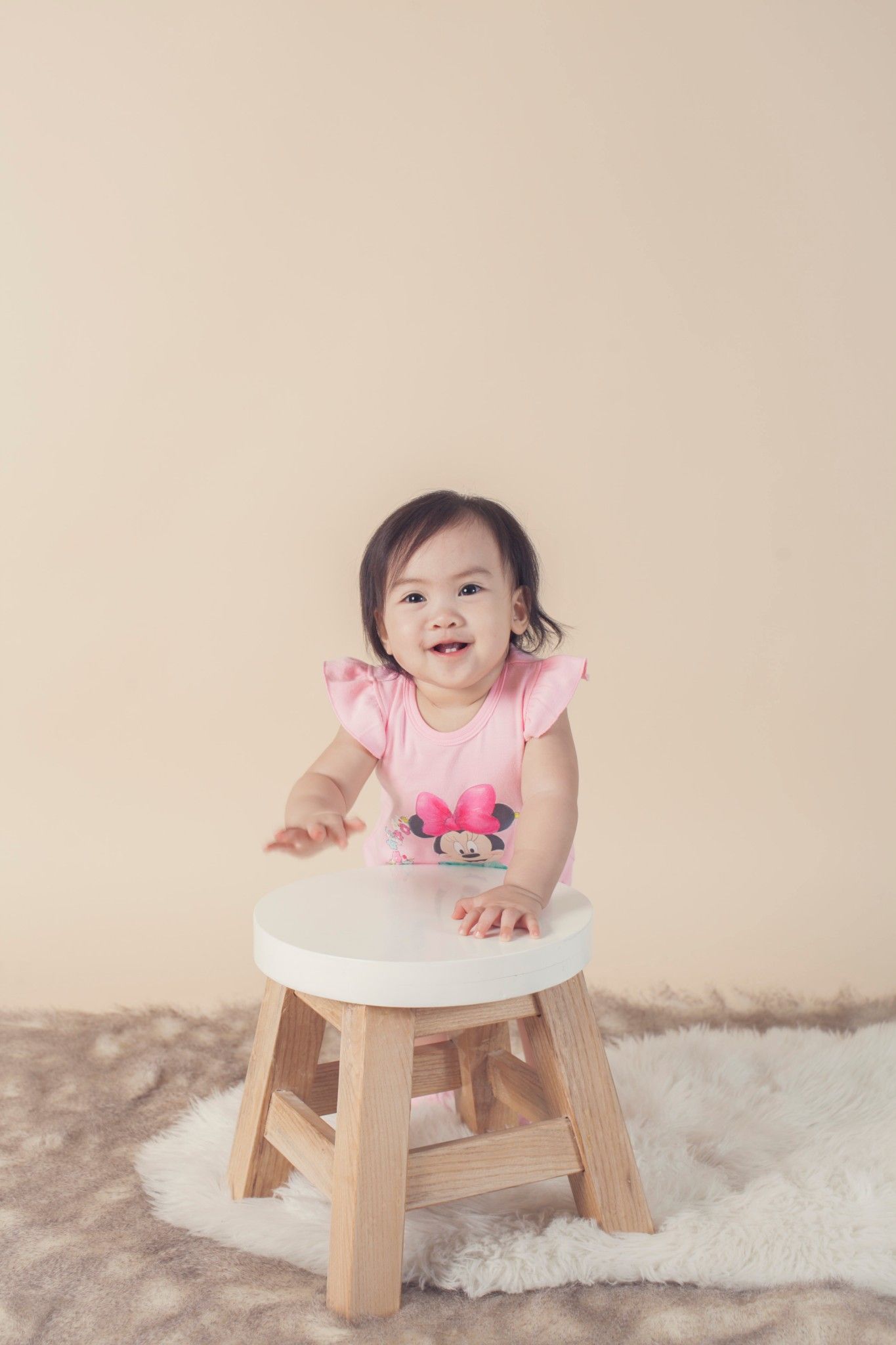 Bộ liền sơ sinh Mickey bé gái Rabity 5003