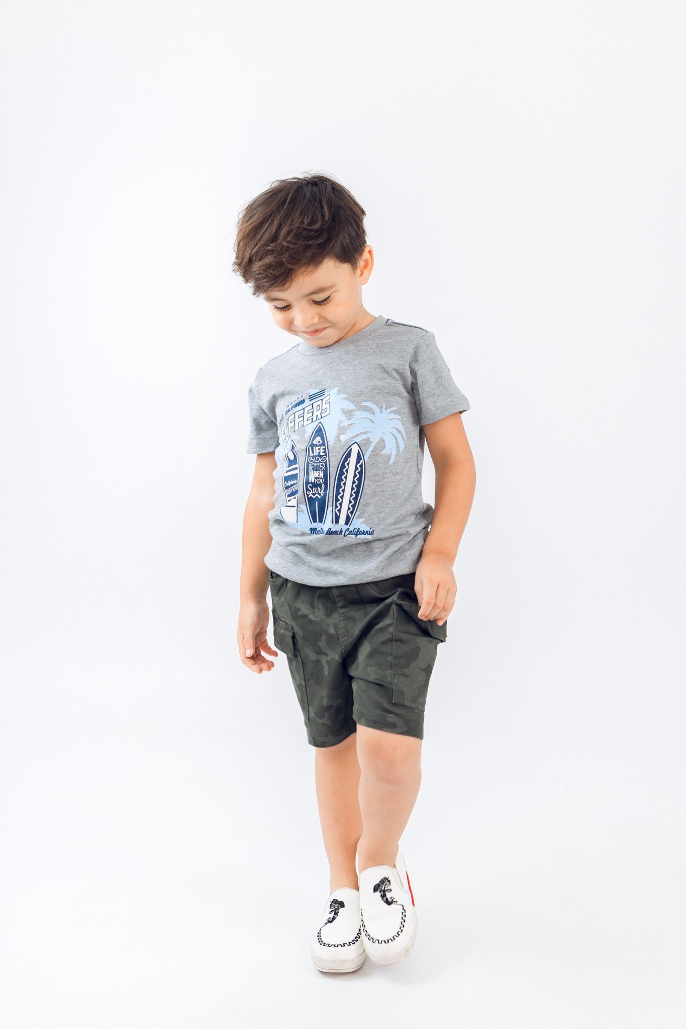Quần short kaki bé trai Rabity 9138