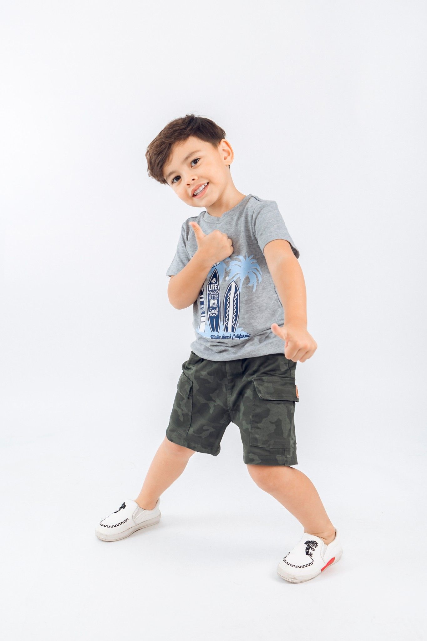 Quần short kaki bé trai Rabity 9138