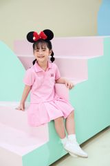 Đầm váy thun Polo ngắn tay Minnie bé gái Rabity 550.012