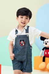 Quần yếm jean Mickey bé trai Rabity 536.001