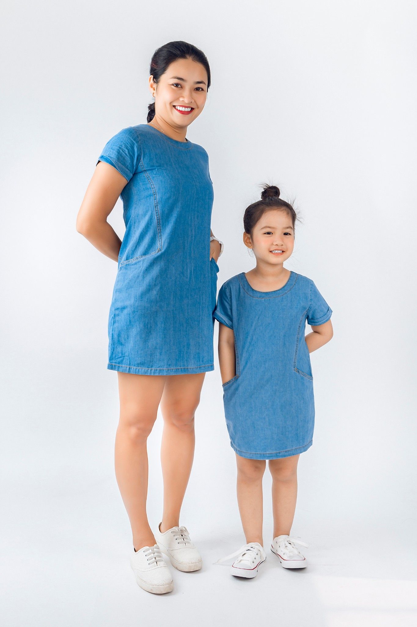 Đầm bò ngắn tay bé gái Rabity 9124