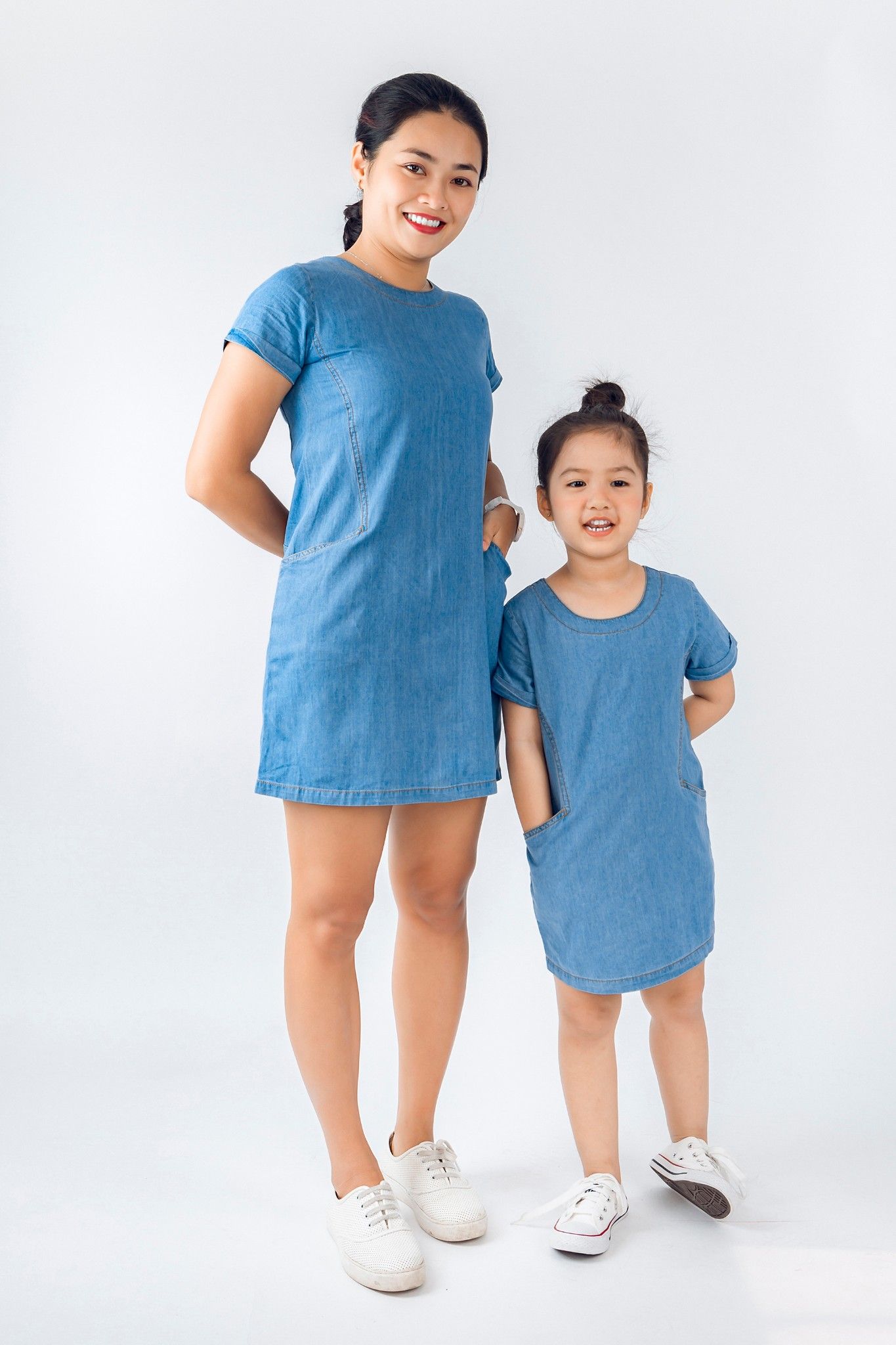 Đầm bò ngắn tay bé gái Rabity 9124