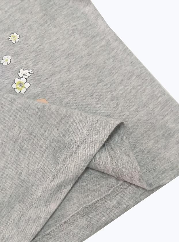 Áo thun cổ tròn ngắn tay bé gái Rabity 9322