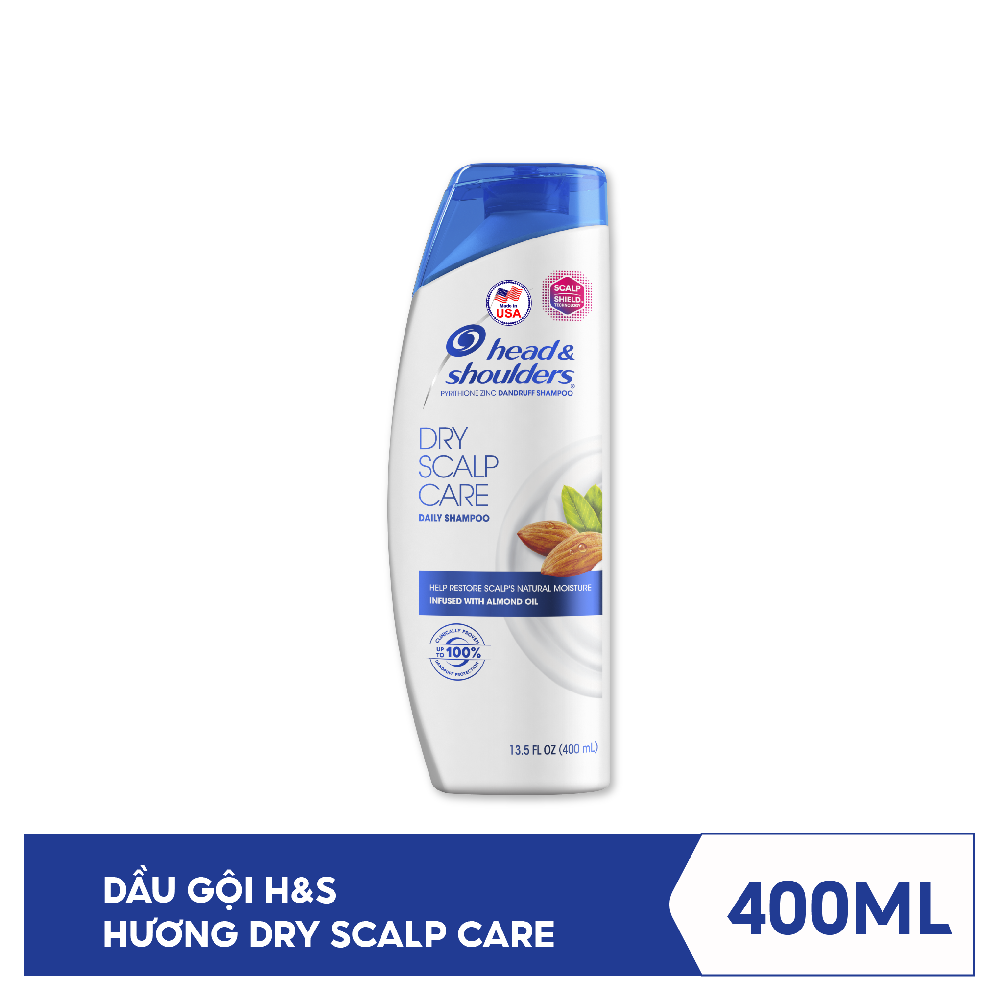 Dầu Gội Head&Shoulders Dry Scalp Care With Almond Oil 400ml