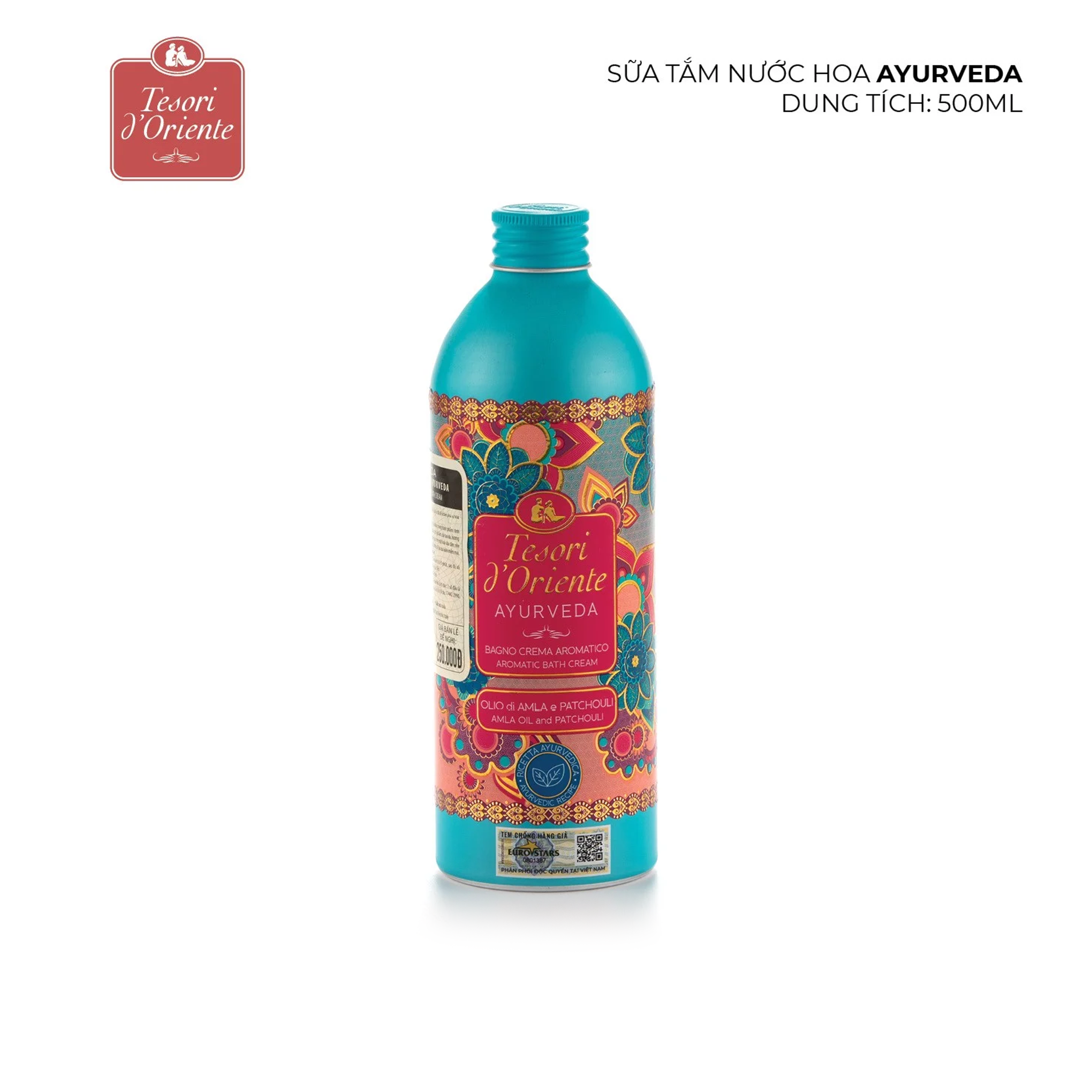 Sữa tắm nước hoa Ayurveda 500ml