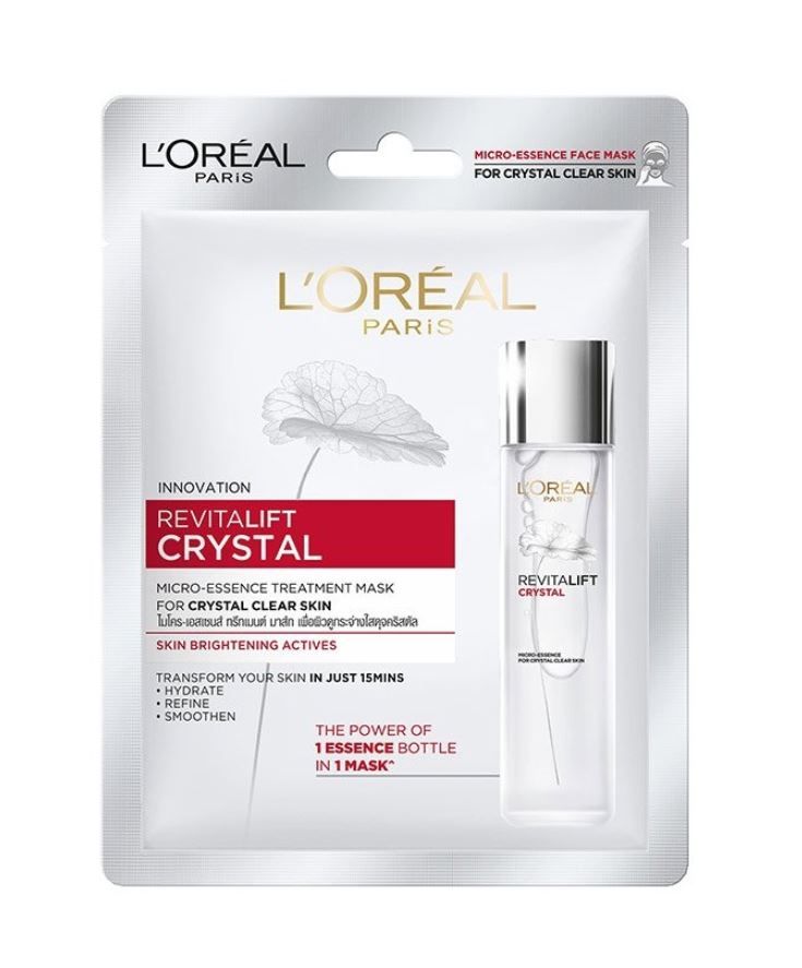 Mặt Nạ Dưỡng Chất L'Oreal Revitalift Crystal Micro Essence Treatment Mask Căng Mướt Da 25g