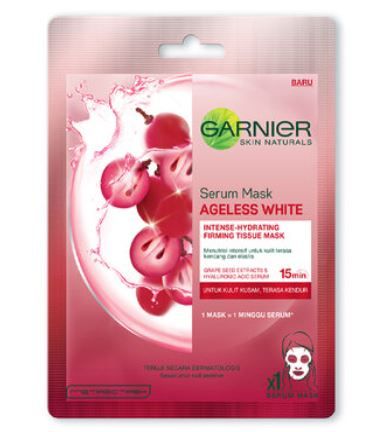 Mặt Nạ Garnier Tinh Chất Nho Đỏ Săn Chắc Da Garnier Ageless White Firming Hydration Serum Mask 28ml