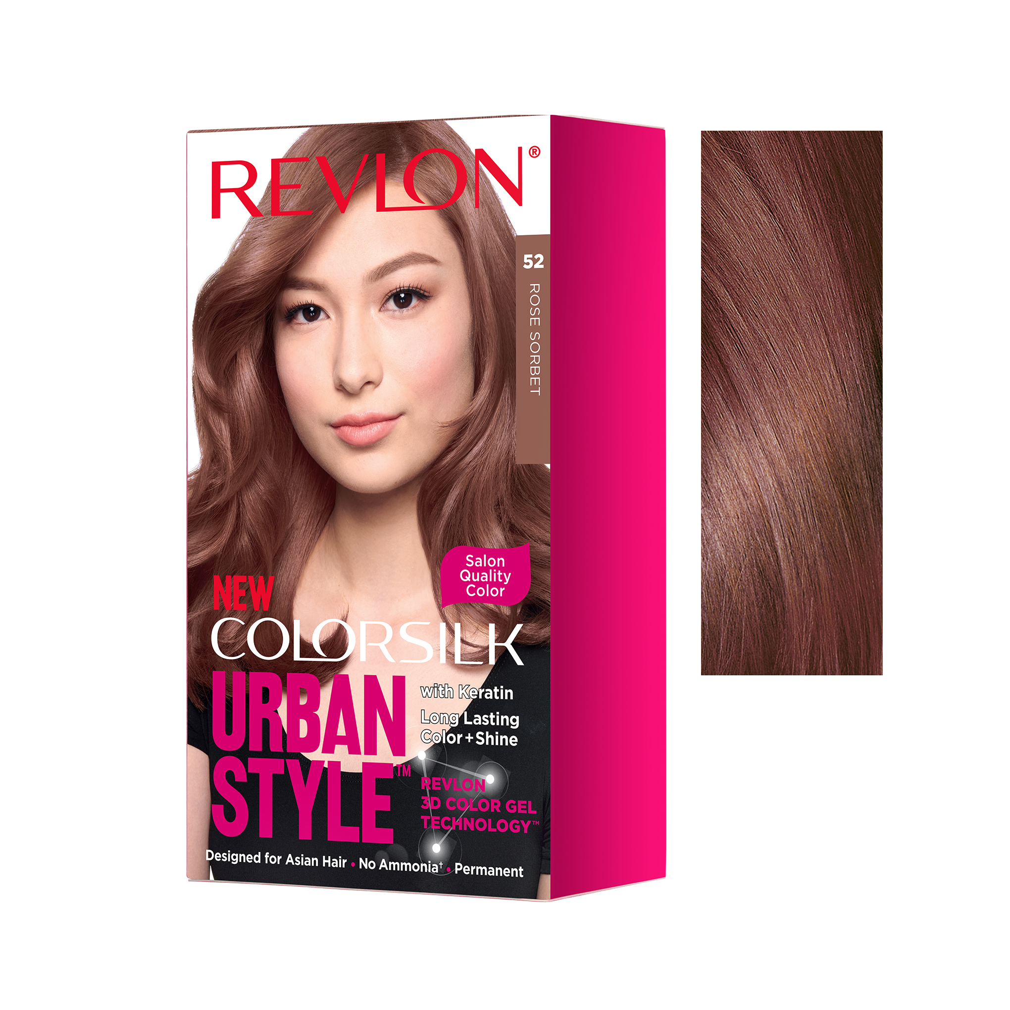 Sản Phẩm Nhuộm Tóc Revlon Colorsilk Urban Style.#052 Rose Sorbet 130ml