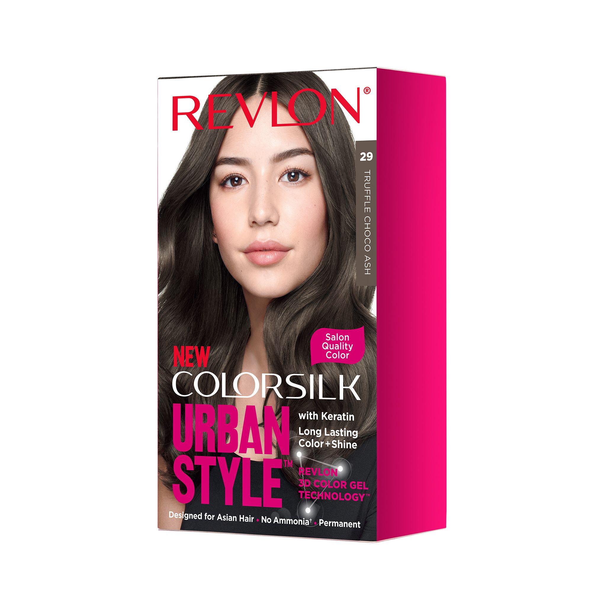 Sản Phẩm Nhuộm Tóc Revlon Colorsilk Urban Style.#021 Blueberry Macaron Ash 130ml
