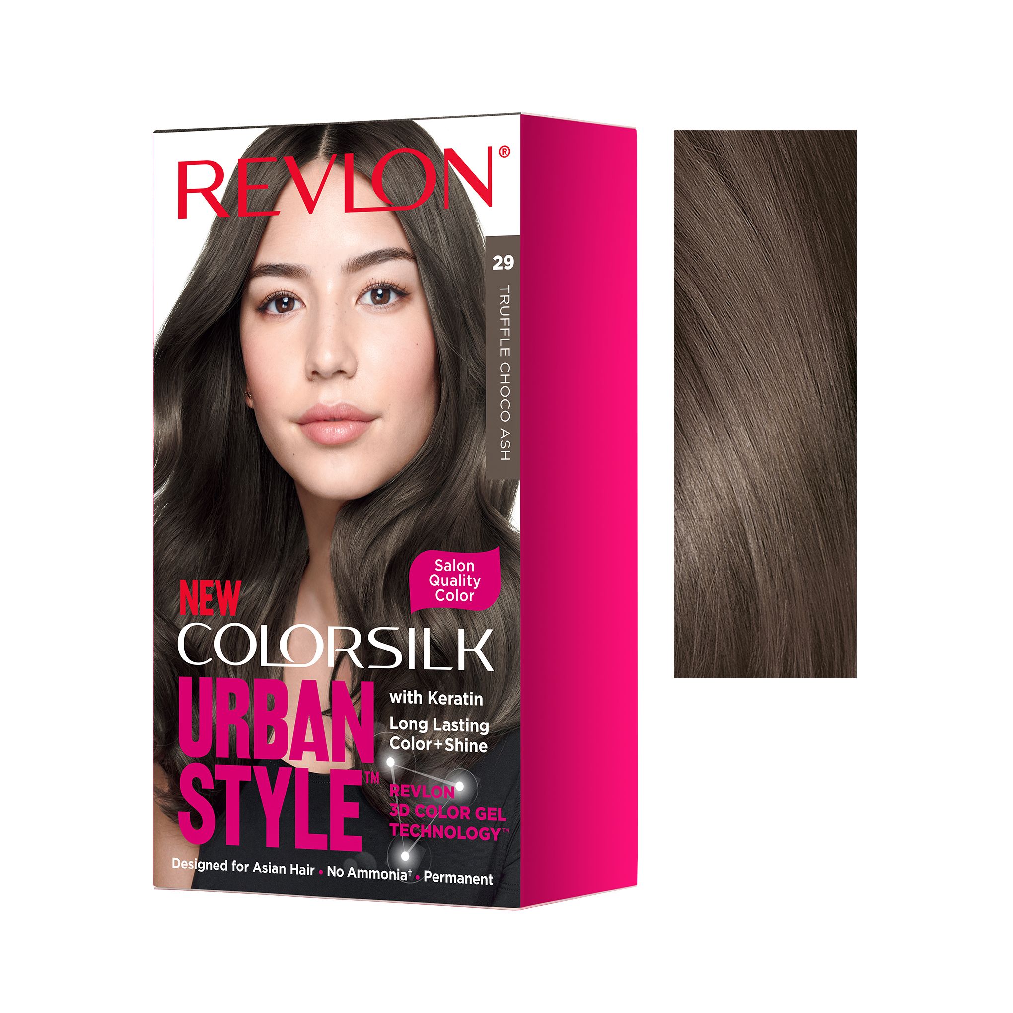 Sản Phẩm Nhuộm Tóc Revlon Colorsilk Urban Style.#021 Blueberry Macaron Ash 130ml