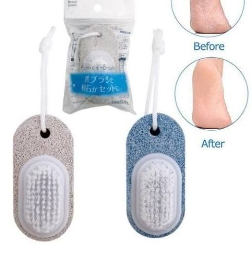 Bàn chải chà gót chân kèm bàn cọ móng 50g