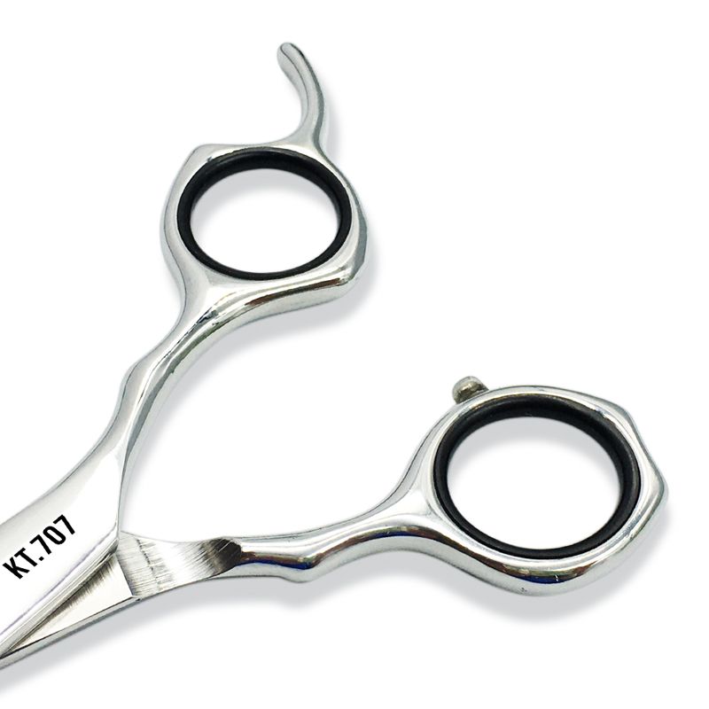 Kéo cắt tóc Kềm Nghĩa lưỡi ngắn kèm đệm cao su KT.707