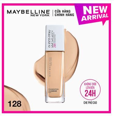 Kem Nền Lâu Trôi Maybelline Superstay 24H Full Coverage 30ml .#128 Warm Nude