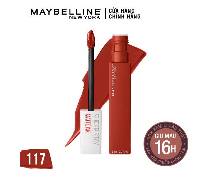 Son Kem Lì Lâu Trôi Maybelline New York Superstay Matte Ink Brooklyn Blush 117 5ml