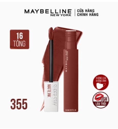 Son Kem Lì Maybelline Superstay Matte Ink 5ml .#355 Shaker