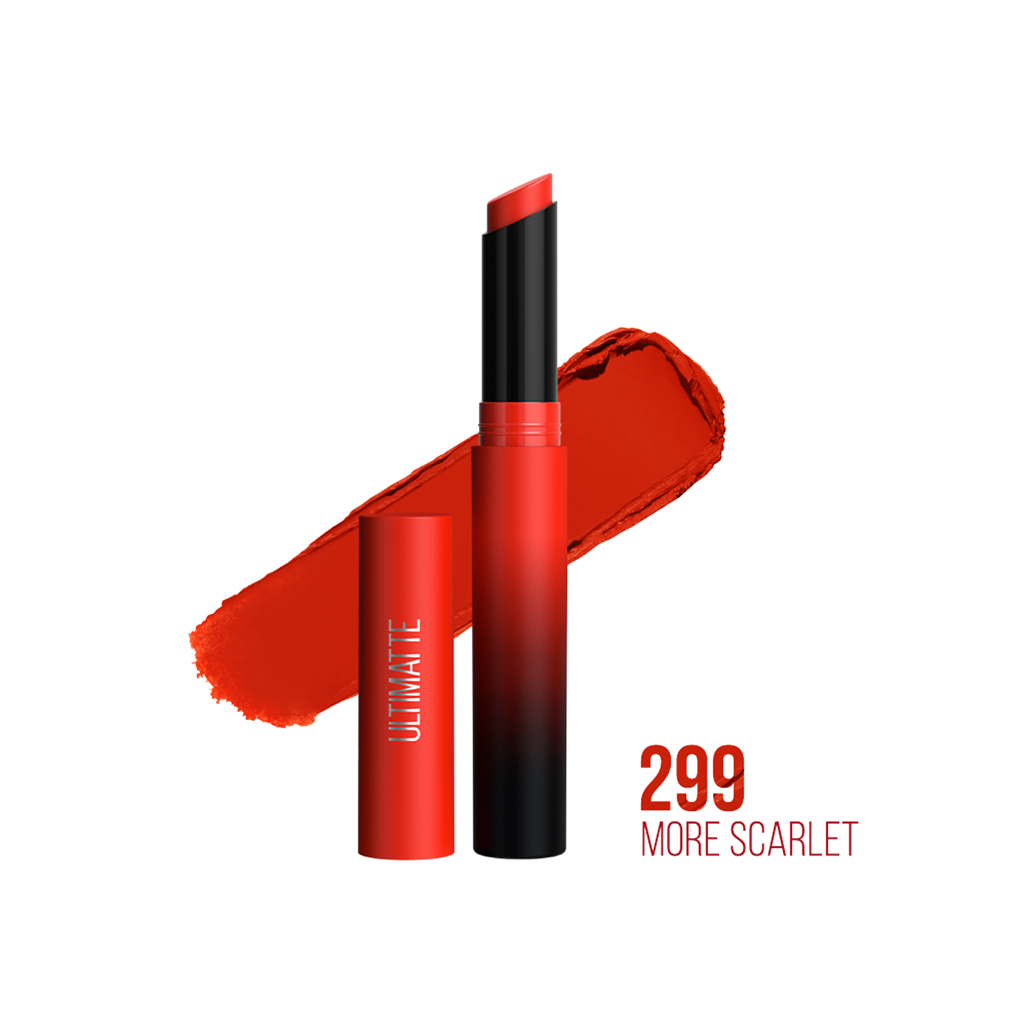 Son Thỏi Maybelline New York Color Sensational Ultimatte Matte Lipstick 1.7g .#299 More Scarlet