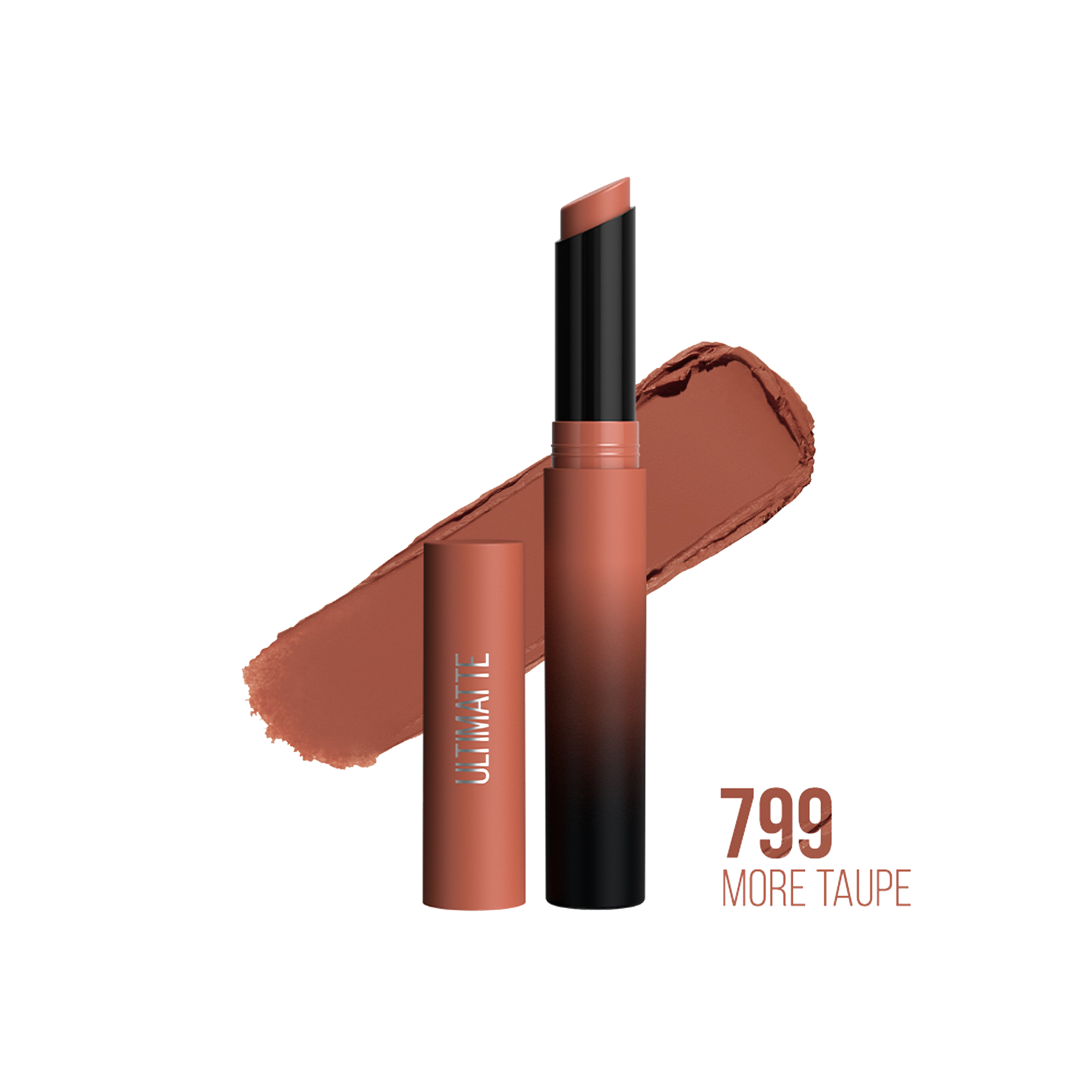 Son Thỏi Maybelline New York Color Sensational Ultimatte Matte Lipstick 1.7g .#799 More Taupe