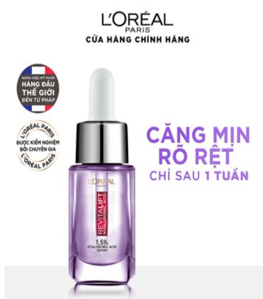 Serum Căng Mọng Hỗ Trợ Sáng Da Loreal Revitalift 1.5% Hyaluronic Acid 15ml