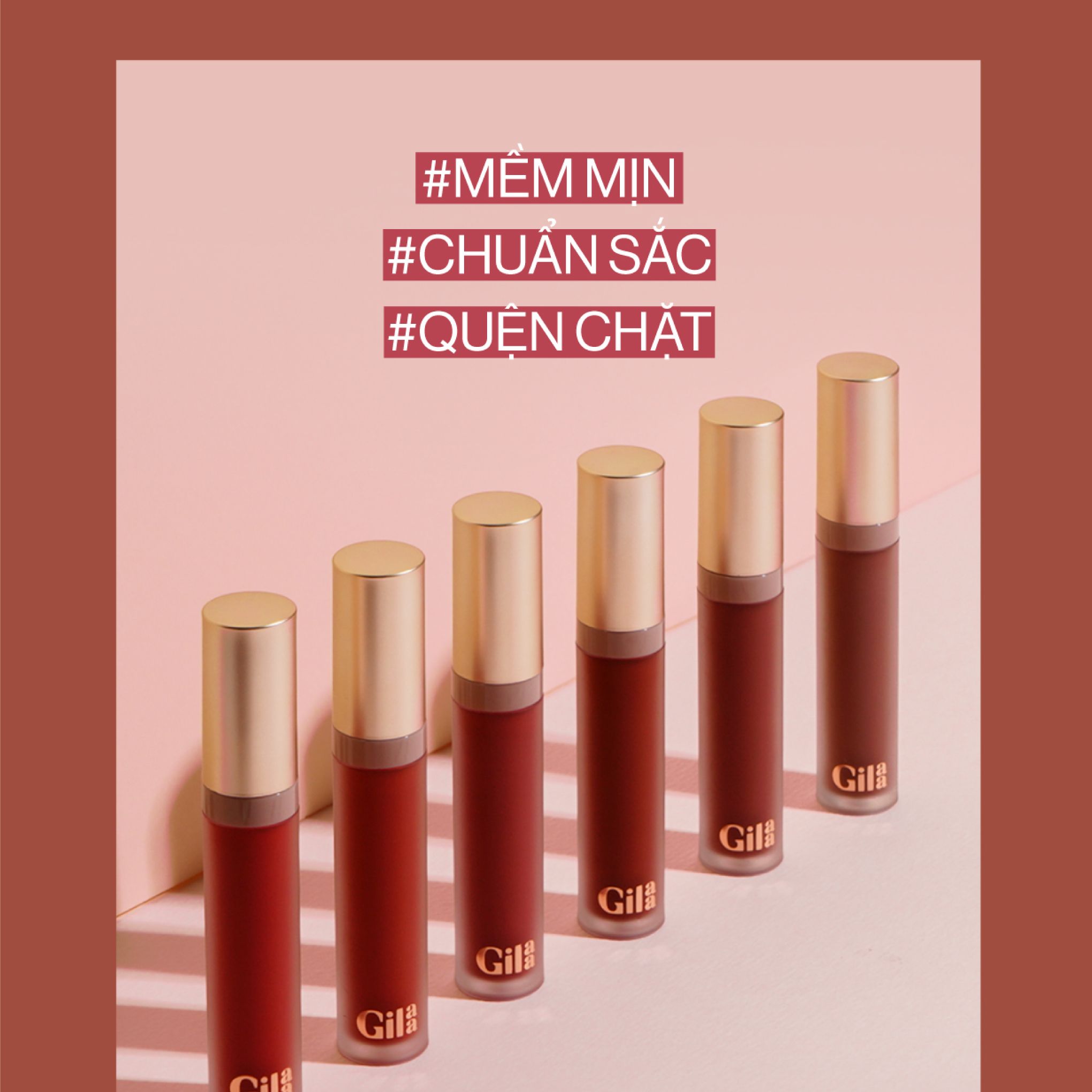 Son Môi Gilaa (Long Wear Lip Cream #06 Rainy Day, 5G)