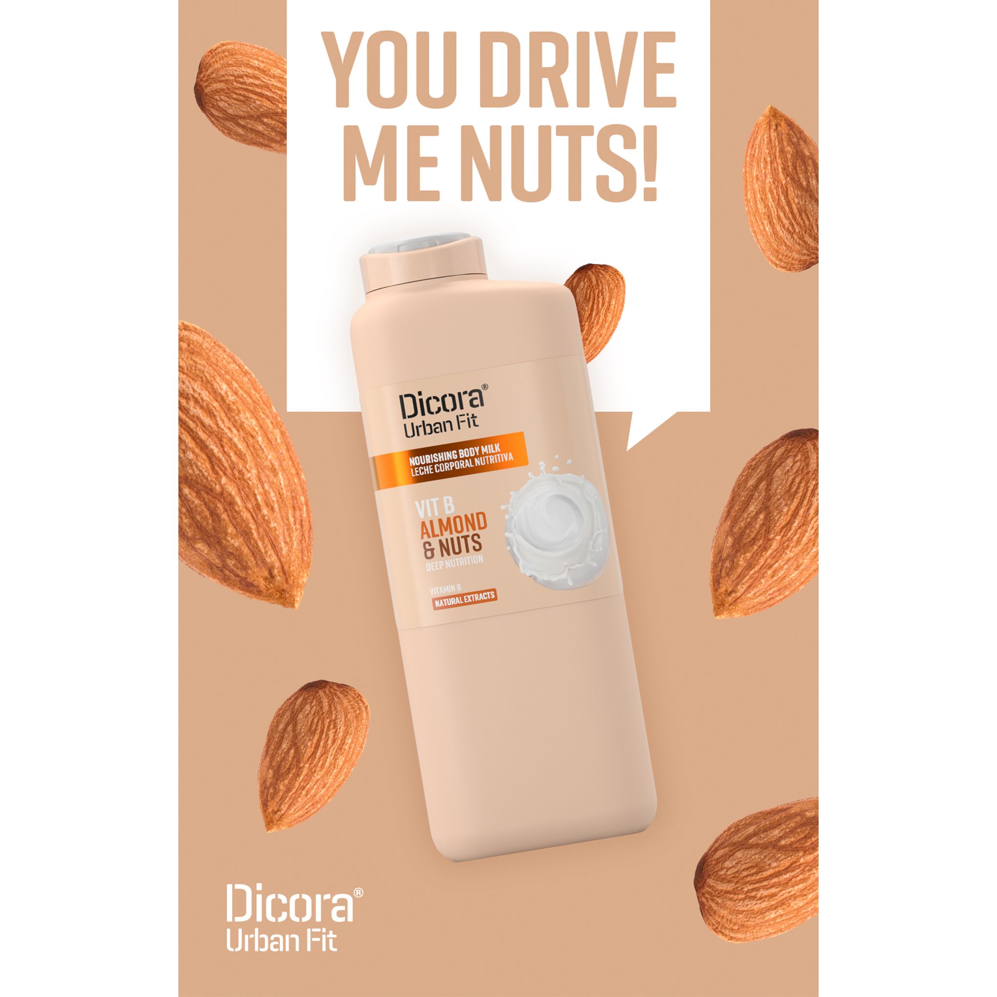 Sữa Dưỡng Thể Dicora Urban Fit Vitamin B Hạnh Nhân Và Các Loại Hạt 400ml