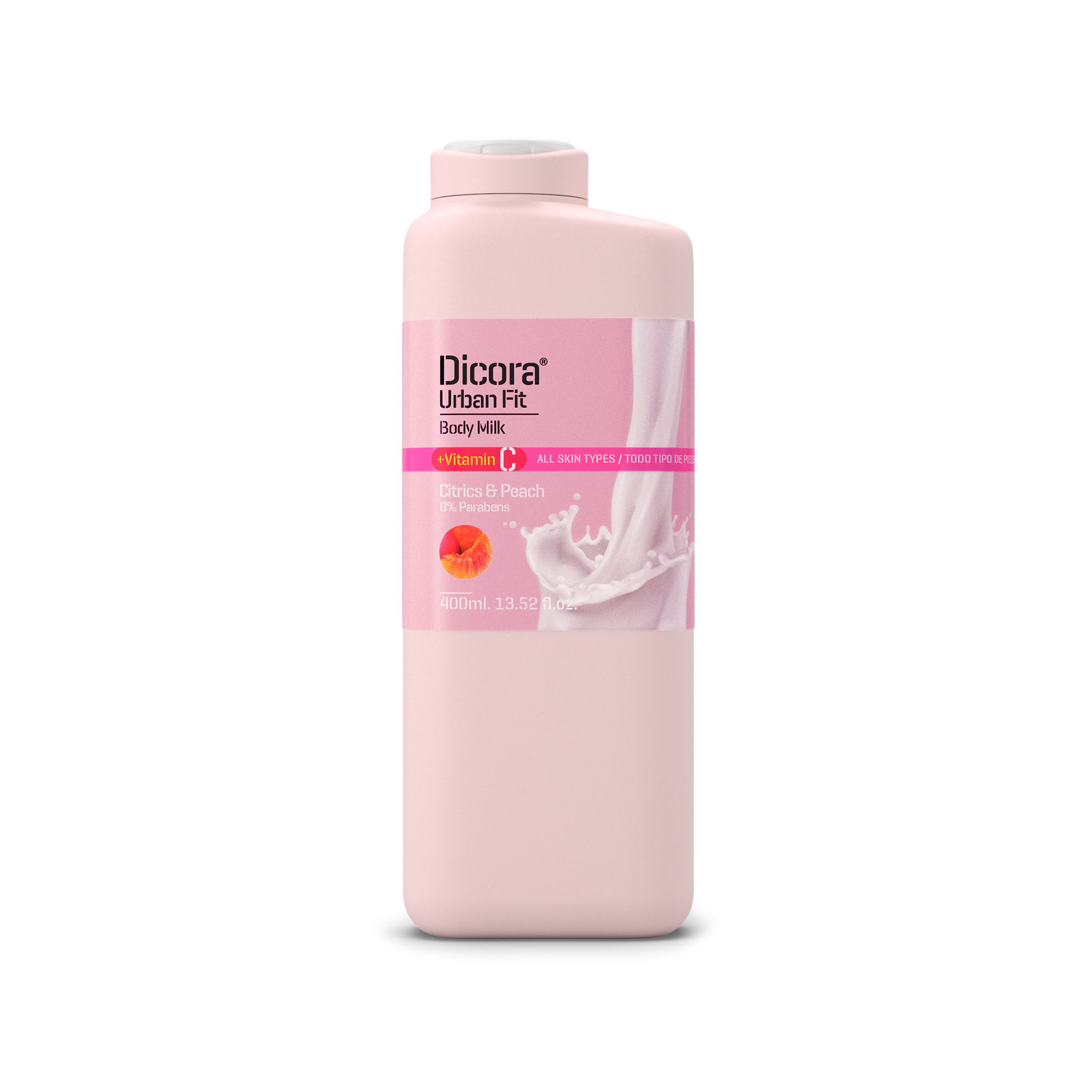 Sữa Dưỡng Thể Dicora Urban Fit Vitamin C Hương Cam Quýt Và Đào 400ml
