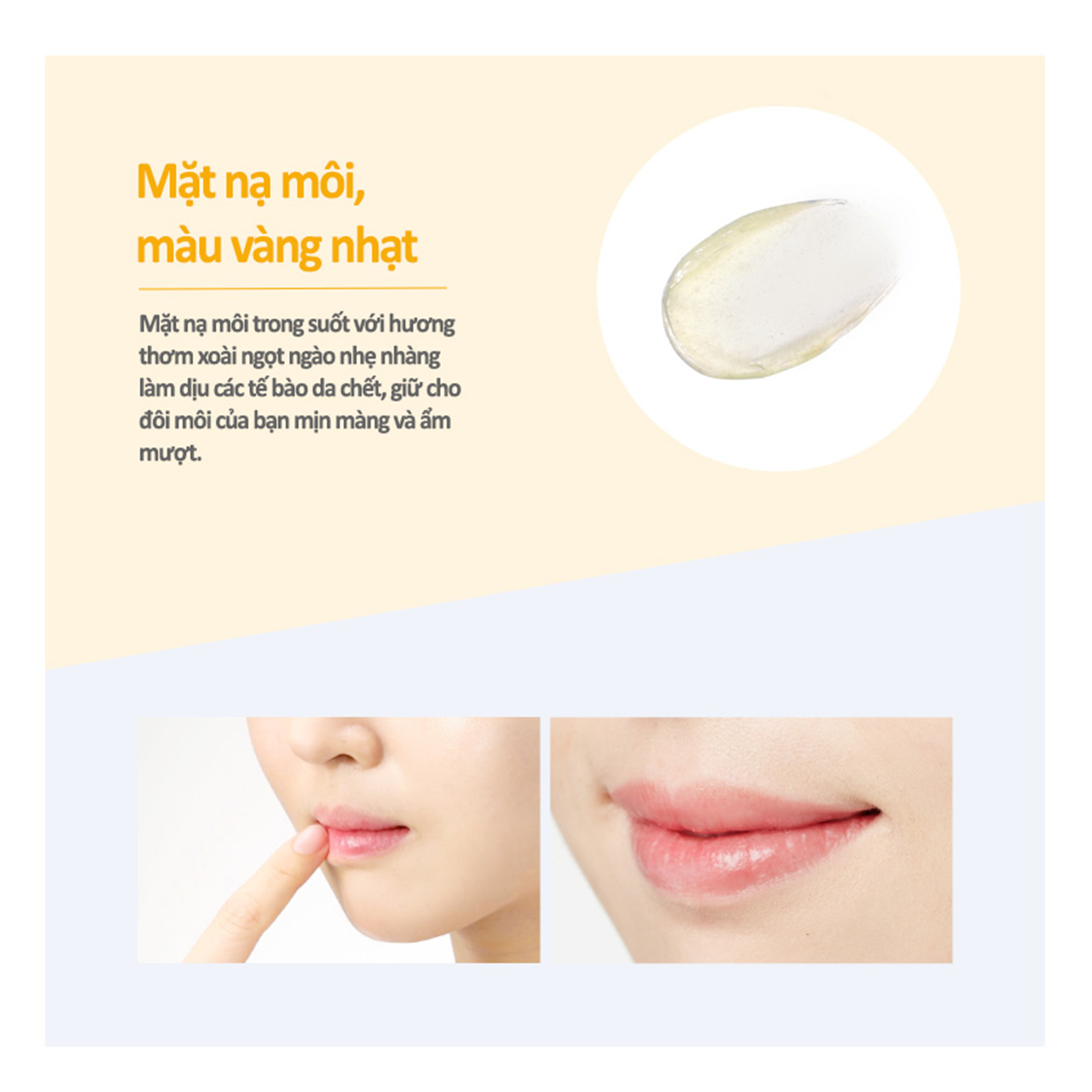  Son Dưỡng Ẩm Frudia Mango Honey Lip Mask Mật Ong Xoài 10g 