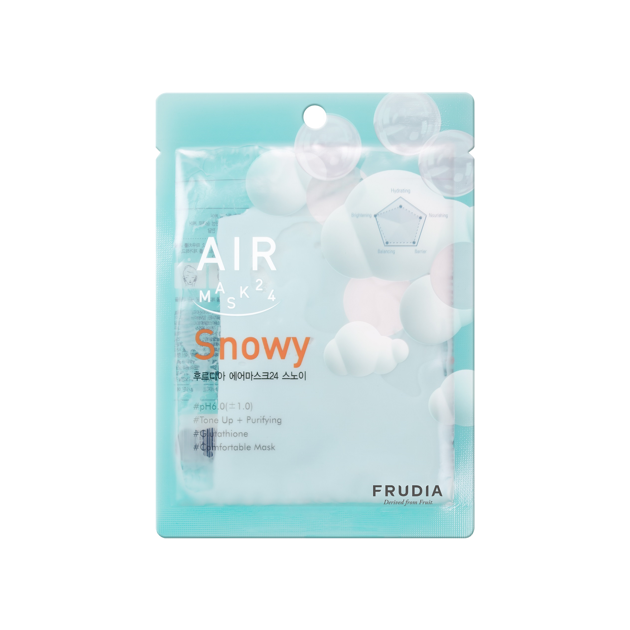 Mặt Nạ Dưỡng Ẩm Frudia Air Mask 24 Snowy Làm Trắng Da 25ml