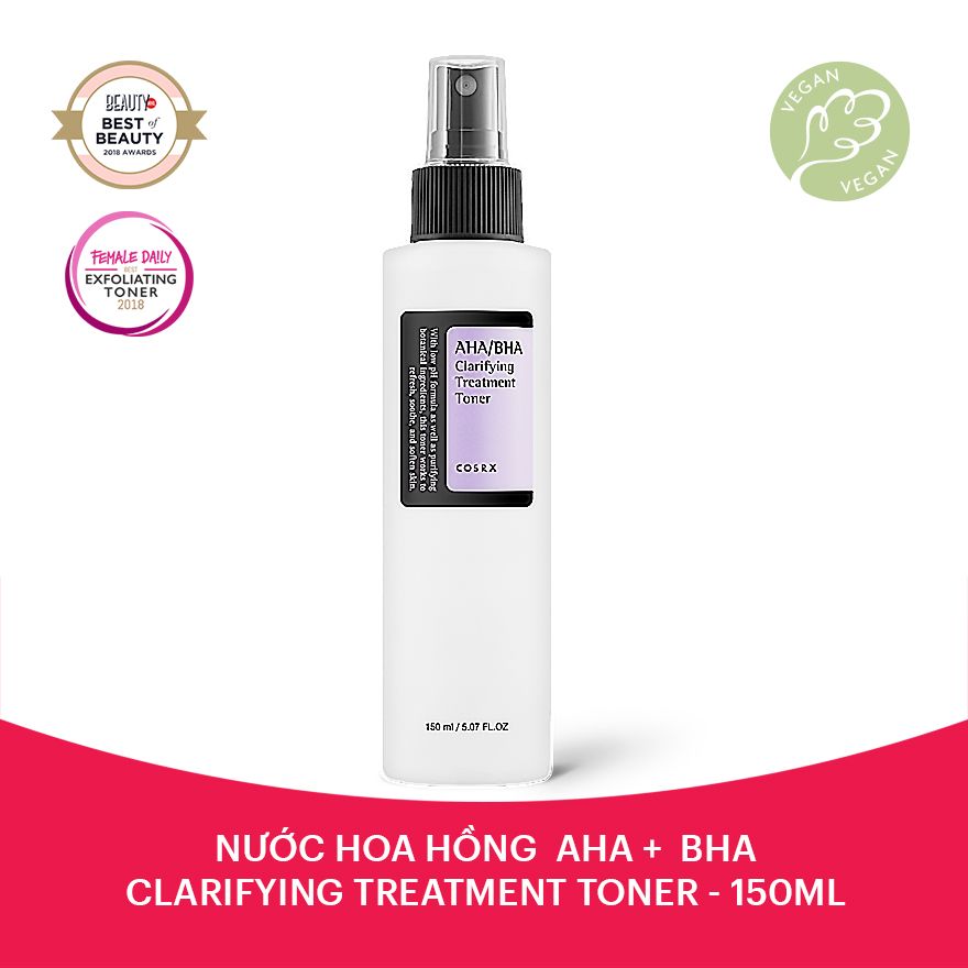 Nước Cân Bằng Cosrx AHA + BHA Clarifying Treatment Toner 150ml