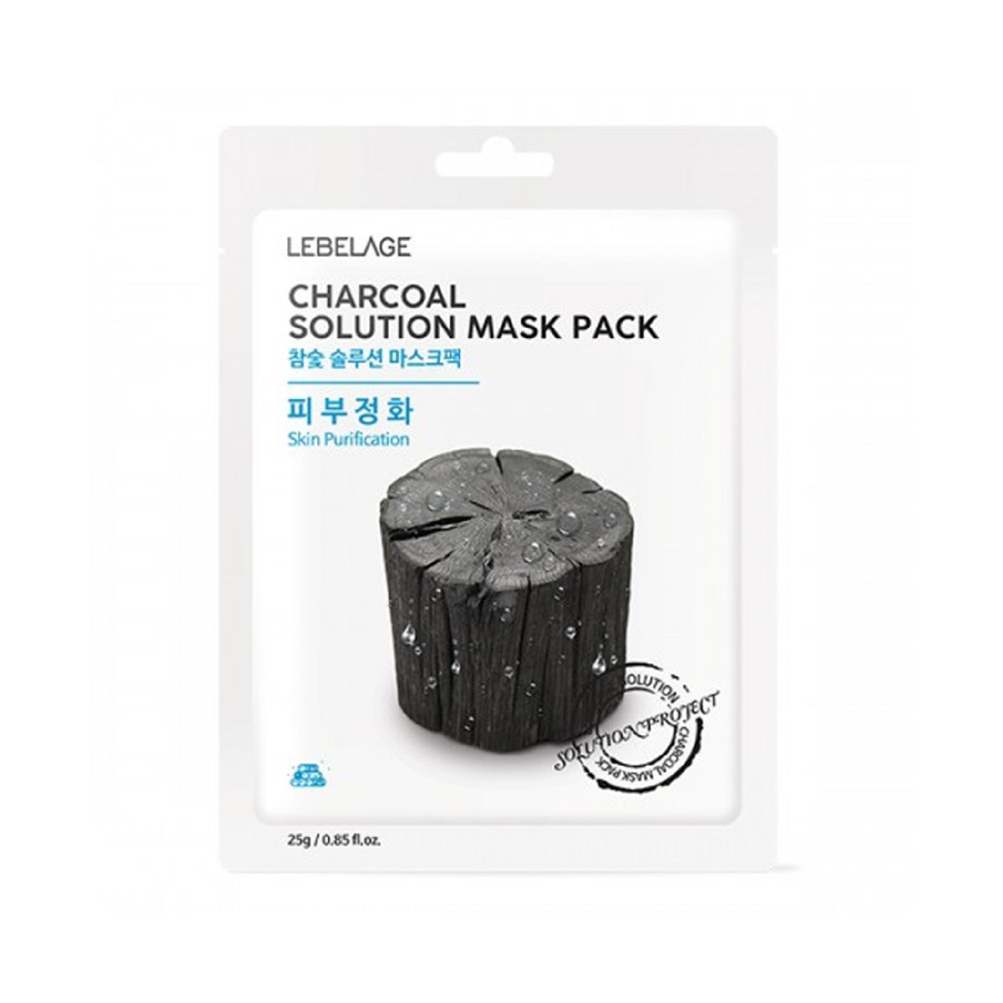 Mặt Nạ Lebelage Charcoal Solution Mask Pack Skin Purification Chiết Xuất Than Tre 25g