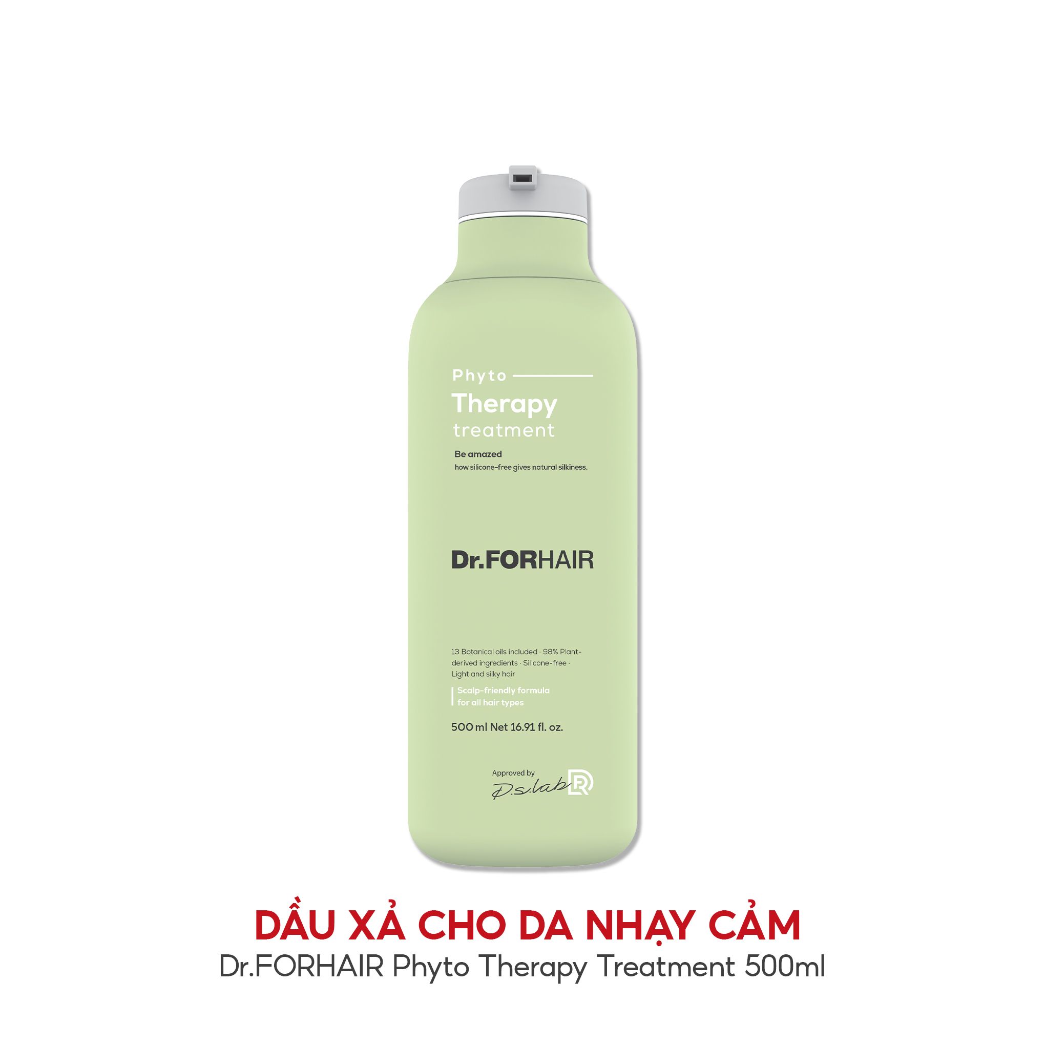 Dr. Forhair Phyto Therapy Treatment - Dầu Xả/Kem Xả Cho Da Nhạy Cảm, Chiết Xuất Thực Vật An Toàn Và Dịu Nhẹ 500Ml