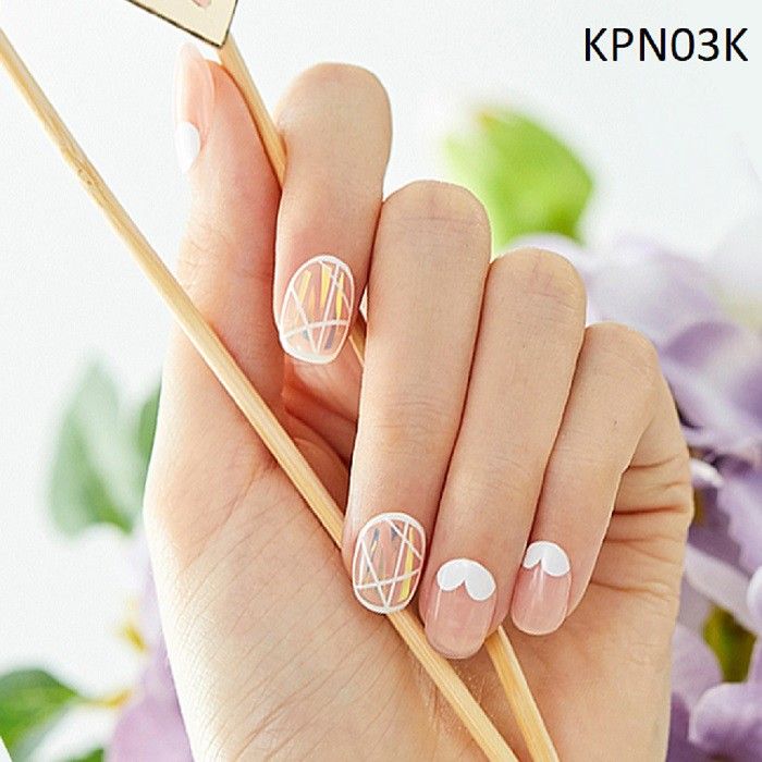 Bộ 30 Móng Tay Gel Tự Dán Press & Go Kiss New York Nail Box - Shining Heart (KPN03K)