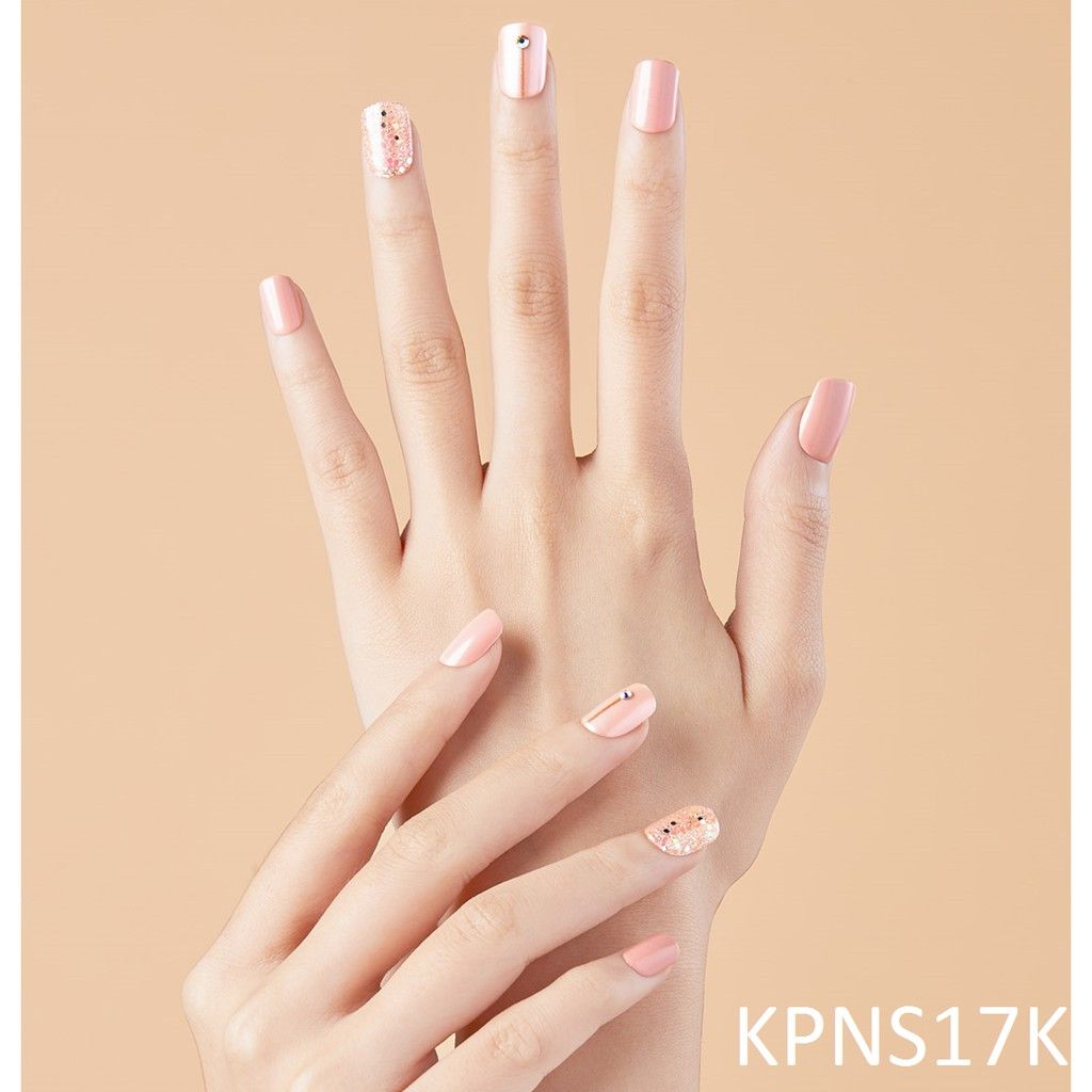 Bộ 30 Móng Tay Gel Tự Dán Press & Go Kiss New York Nail Box - Pink Romance (KPNS17K)