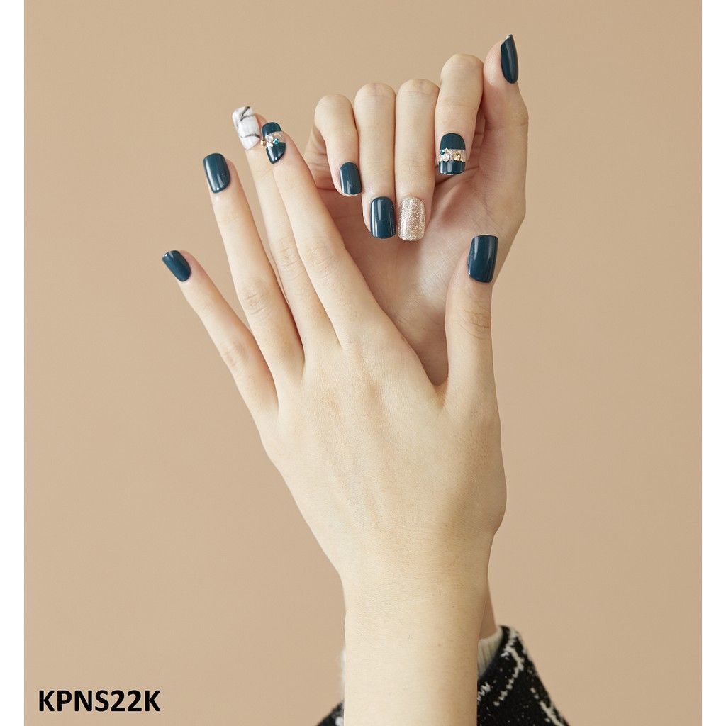 Bộ 30 Móng Tay Gel Tự Dán Press & Go Kiss New York Nail Box - Nudie Brown (KPNS21K)
