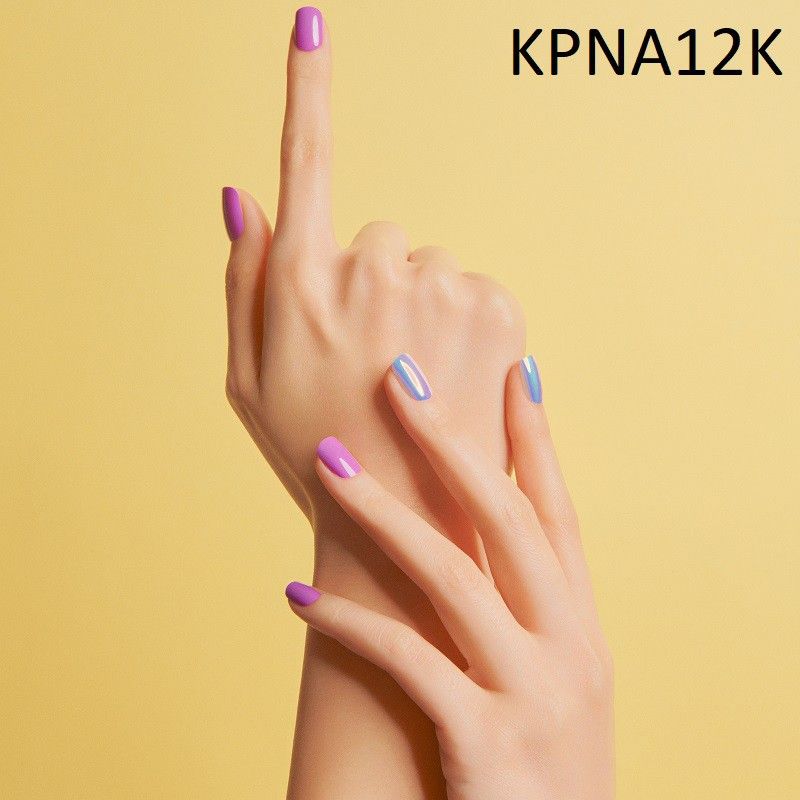 Bộ 30 Móng Tay Gel Tự Dán Press & Go Kiss New York Nail Box - Cool Purple (KPNA12K)