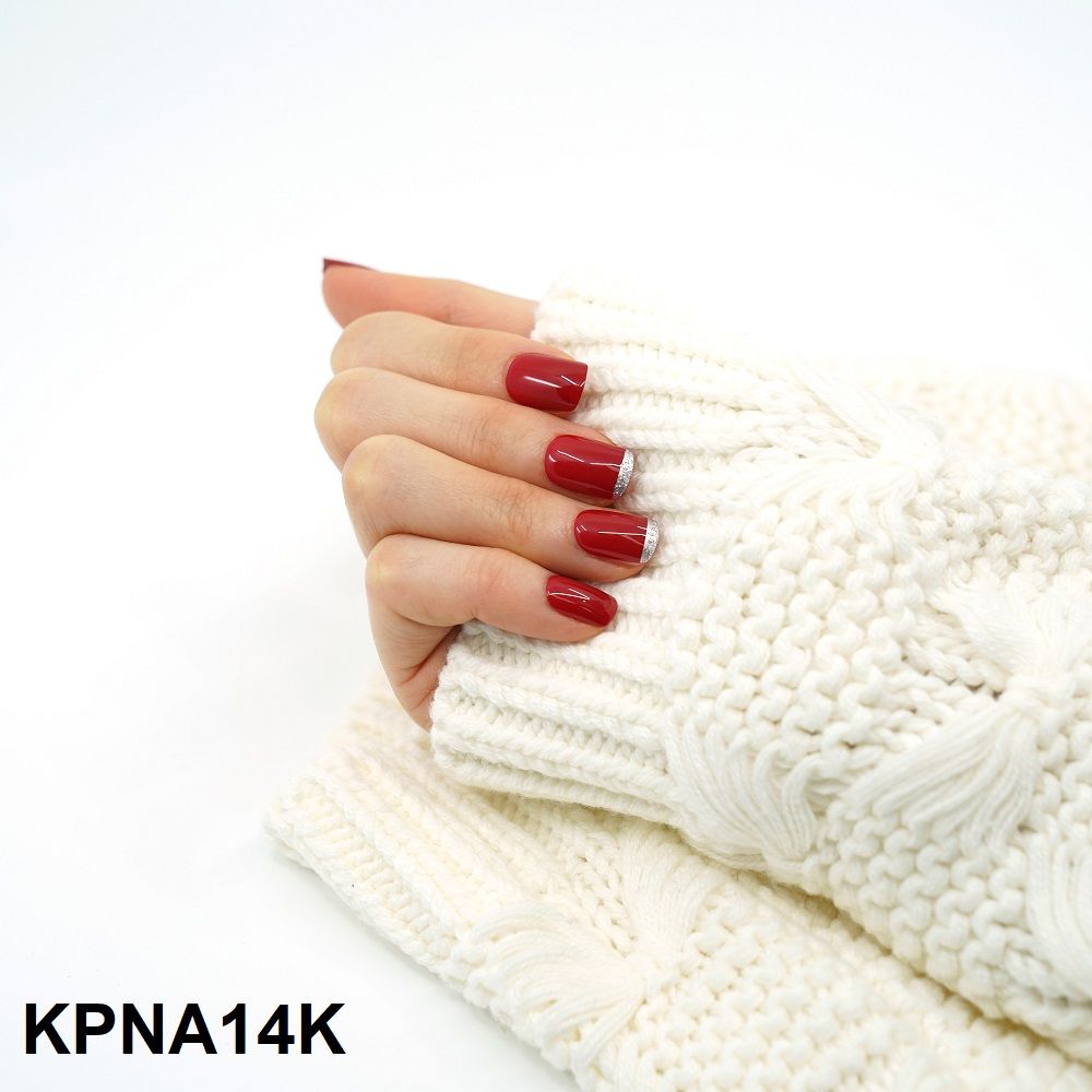 Bộ 30 Móng Tay Gel Tự Dán Press & Go Kiss New York Nail Box - Scarlet (KPNA14KA)