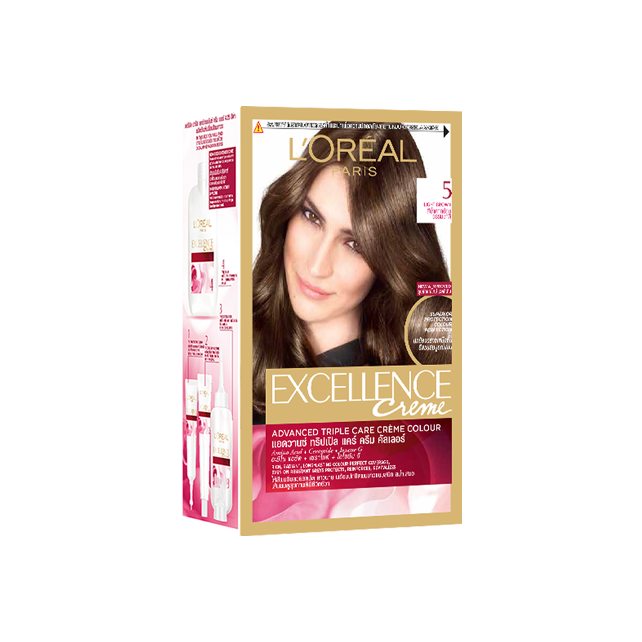 Kem Nhuộm L'Oreal Paris Excellence 172ml.#5 Nâu Sáng Tự Nhiên