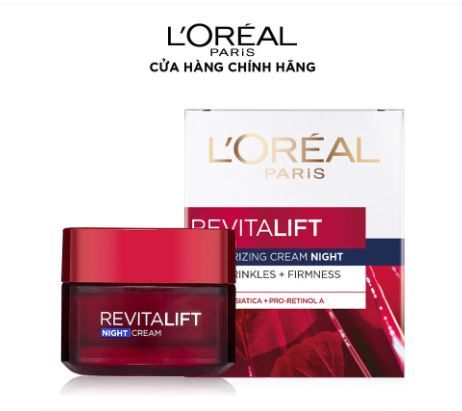 Kem Dưỡng Đêm L'Oreal Paris Skincare Revitalift Chống Nhăn Săn Chắc 50ml