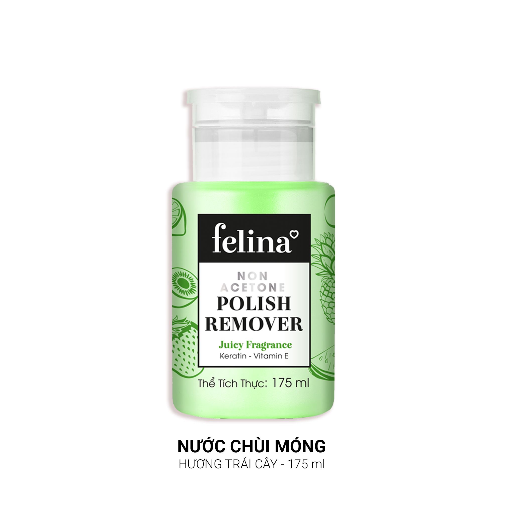 Nước rửa móng tay Felina Màu Xanh Lá 175ml