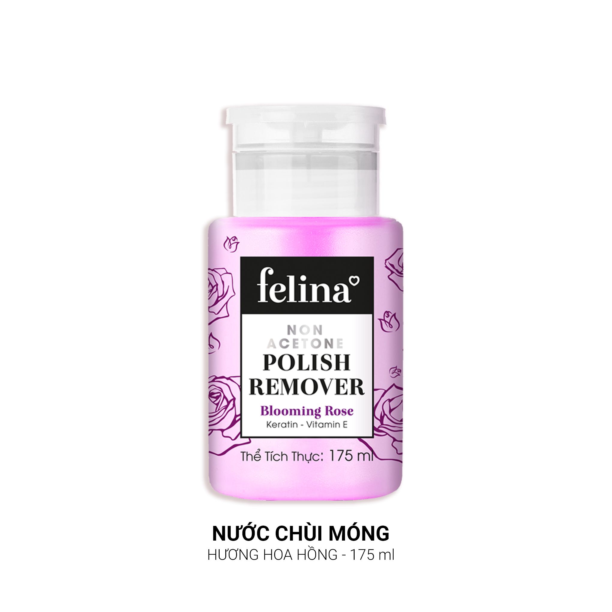 Nước rửa móng tay Felina Màu Tím 175ml