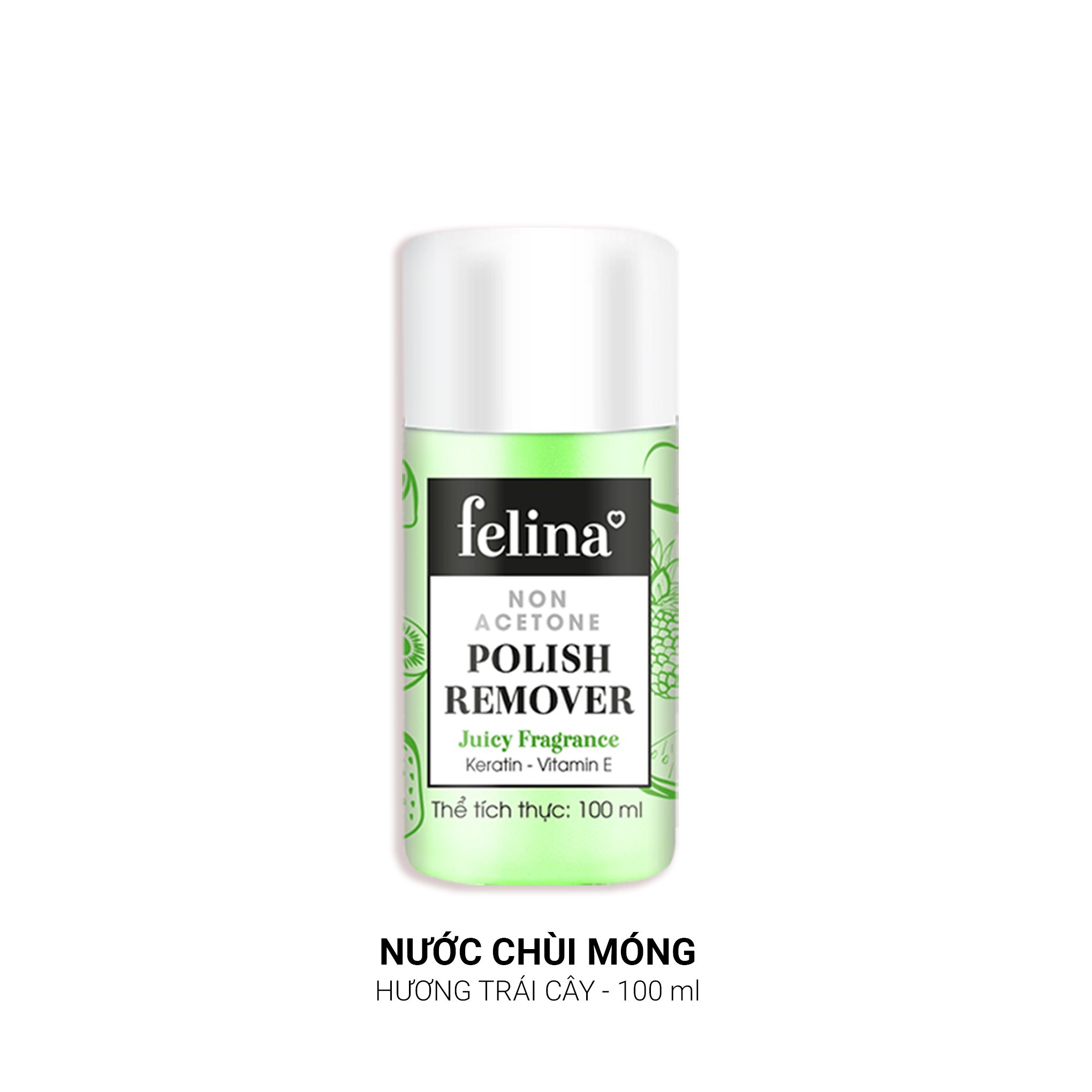 Nước rửa móng tay Felina Màu xanh lá 100 ml